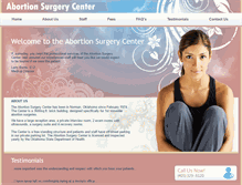 Tablet Screenshot of abortionsurgerycenter.com